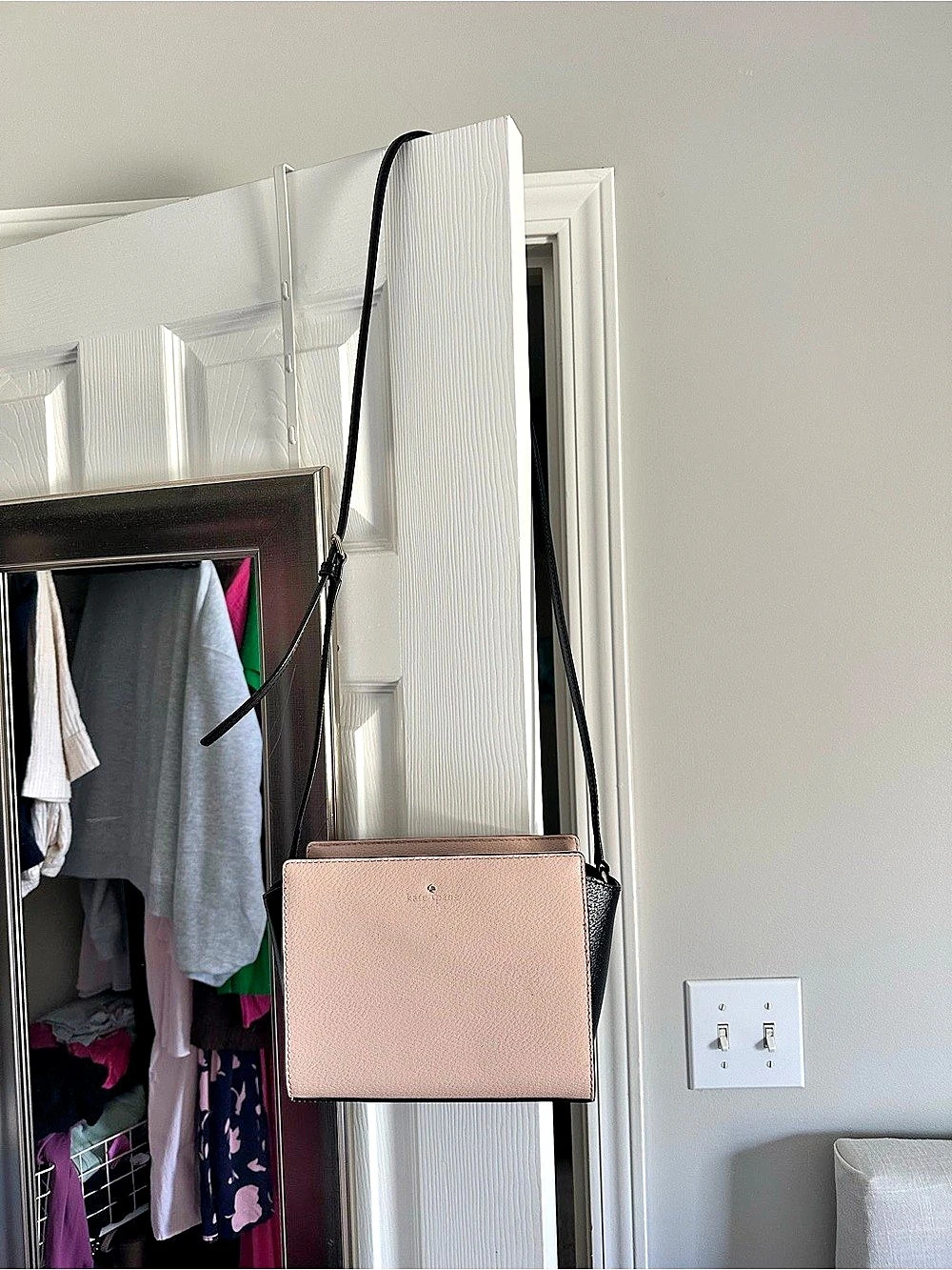 Kate Spade New York Spencer Pink & Black Crossbody Bag & Matching Wallet